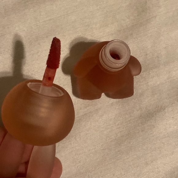 Lip Stain in Bunny Bag Charm Keychain with Gold Chain - Picture 7 of 8